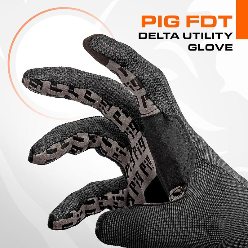 PIG Delta Utility Tactical Gloves, Touchscreen Compatible, High Dexterity, for Shooting, 1 Pair - Image 2